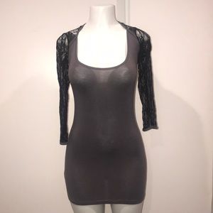 Sexy lace sleeve dress